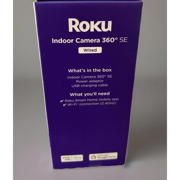Roku Smart Camera 360°SE Motion Detection 2way Audio Tilt - Picture 3 of 4
